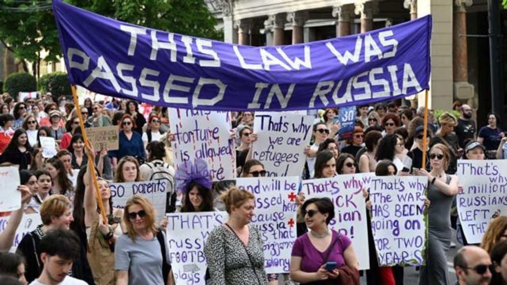  Protests against the adoption of the “foreign agents” law, Tbilisi